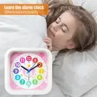 Kids Learning Clock Mute Management Bedroom Bedside Living Room Desk Alarm