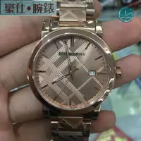 在飛比找蝦皮購物優惠-高端 BURBERRY 玫瑰金 鋼帶 戰馬錶 戰馬 手錶 情