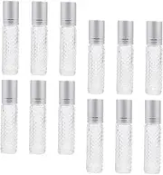 VICASKY 12Pcs Essential Oil Roller Bottle Refillable Containers for Travel Leak Portable Design for Perfumes and DIY Oil Formulations