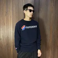 在飛比找樂天市場購物網優惠-美國百分百【全新真品】Superdry 大學T 棉質 刷毛 