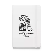Daily Drama Dump Black and White Hardcover Bound Notebook Journal 80 Lined Pages