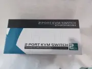 MT VIKI 2 PORT KVM SWITCH WITH 2PCS KVM CABLE New in Box