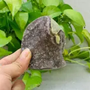 290g Natural Amethyst Geode Mineral Specimen Crystal Quartz Energy Decoration