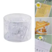 24Pcs Transparent Paper Clips Stationery Paper Dovetail Clips