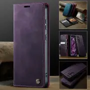For Samsung S25 S24fe S23fe S22+ S21 S20Ultra Cover Card Slot Leather RFID Case