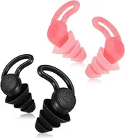 4 Pcs Kid Ear Plugs, Kids Noise Cancelling Ear Plugs, Kids Loop Earplugs for Sleep Concert Swimming, Kid and Adults (2 Colors)