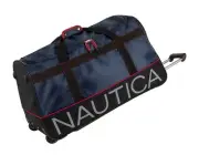Nautica ~ 30 Inch Rolling Duffle Travel Bag $350 NWT