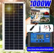 1000W Solar Panel 12V Solar Cell 60A Controller Solar Panel for Phone RV Car MP3
