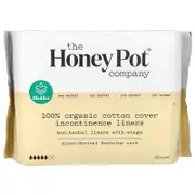 The Honey Pot Company, Non-Herbal Cotton Liners With Wings, Organic Incontinence Liners, 20 Count