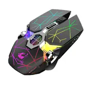 Wireless Gaming Mouse 2.4G 2400DPI USB Rechargeable Mute Backlight Mice Optional Mouse Bluetooth for Windows Computer PC