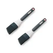 2x Zyliss Silicone Pastry Brush Kitchen Baking/Cooking Basting Utensil Charcoal