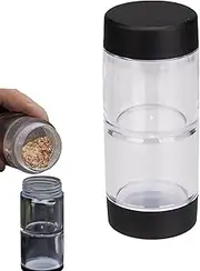 Portable Condiment Organizer, Camping Condiment Container | Double Seasoning Bottles Leak Proof Multipurpose Seasoning Box for Salt, Sugar, Pepper,