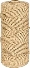 328 Feet 3mm (0.12 inch) Natural Thick Jute Twine, Heavy Duty String for DIY Arts Crafts, Gift Packing String, Wedding Decorations, Gardening, Party Decorations