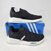 Womens Adidas NMD_R1 'Black/White' Strap Boost Athletic Shoe / GW5698 / Size 7.5