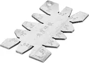 ABAGFKFNV 10PC Angular Meter Pressure Gauge Stainless Steel Thread Thread Cut Angle Meter Measuring Tool 29 °, 30 °, 40 °, 45 °, 50 °, 55 °, 60 °, 65 ° Tool Parts