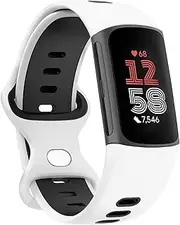 Silicone for Fitbit charge 6 Band/Fitbit Charge 5 Band Women Men, Soft Silicone Breathable Sport Strap Replacement Wristbands