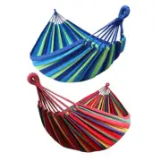 Double Hammock Bed Swinging Camping Hanging Tree Strap Hook Outdoor Garden AU