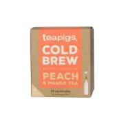 Teapigs Peach & Mango Cold Brew Tea - 10 tea temples/bags