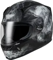 Fly Racing Revolt Coil Helmet Matte Black/White Medium 73-8385M