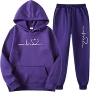 [Mthrpn] Purchases históry from Amazon on My Account 2022,Notched Collar Slim Fit Suites Men Women's 2 Piece Outfits Casual Long Sleeve Pullover Hooded Crop Top (Purple #2, S), Purple #2, Small