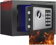 Fire Resistant Money Safe Box Fireproof Money Bag Hidden Security Safe w/ Keys