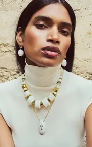 [Lizzie Fortunato] Granada Necklace In Blanco