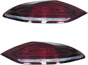 LED Taillights Compatible With Panamera 970.1 2011-2013 Upgrade 2022 Turn Signal Rear Tail Lights Plug And Play Dynamic Flowing DRL(Red 2011-2013)