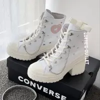 在飛比找蝦皮購物優惠-Converse 1970s 高筒 高跟鞋 帆布鞋 白色 愛