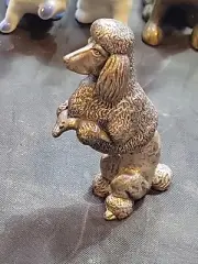 Towle Italy Pewter Vintage Dog Poodle Figurine Paperweight