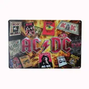 3xac/dc Rustic Metal Sign Vintage Tin Shed Garage Bar Man Cave 200x300mm Cute