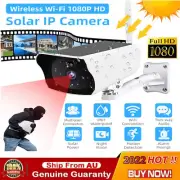 Wireless Solar WiFi IP Camera 1080P HD Security Surveillance Audio CCTV Outdoor