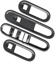 ATATNK Car Window Lift Switch Button Cover Compatible for Mini Cooper S F65 U25 Countryman Car Door Armrest Panel Handle Holder Car Accessories(Compatible for U25 Carbon Black)