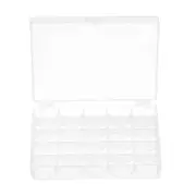 5pcs Bobbin Organizer Case 25 Slots Empty Spools Storage Box for Sewing Machine