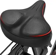 YODOTE Oversized Bike Seat, Wide Bicycle Saddle Memory Foam Soft Padded Design for Peloton Bike, Universal Fit Most Exercise Bike or Road Stationary Bicycle Seat Cushion for Men & Women