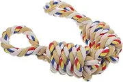 Generic Large Dog Rope Interactive Woven Design for Tugging Chewing Durable Safe for Indoor Play Present for Puppies Engaging Pet Molar for Healthy Teeth Gums