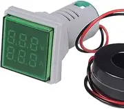 Daseeme Mini Square L-E-D Digital Voltmeter Ammeter Signal Light Voltage t Meter Indicator AC 60-500V 0-100A