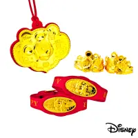 在飛比找Yahoo奇摩購物中心優惠-Disney迪士尼金飾 富貴米奇五件式黃金彌月禮盒-0.3錢