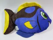National Prize Blue Tang 9.5" Plush With Yellow Tail Cartoon Design Fish
