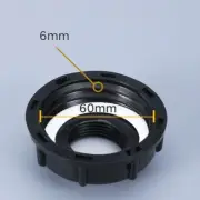 IBC Tank Tap with 60mm Inlet and Threaded Cap Hole for Water Containers