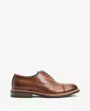 Kenneth Cole Reaction Mens Klay Flex Cap-Toe Oxford Color Cognac Size 9.5M