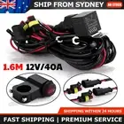 2 Lead Motorcycle Relay Wiring Harness Kit Switch LED Auxiliary Spot Fog Light