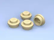 50 x LEGO Tan Plate, Round 1 x 1 4073 NEW original LEGO