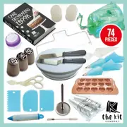 The Kit Company™ Cake Decorating Kit | 74 Pcs of Baking Gifts, Equipment & Tools