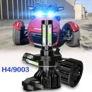 2x H4 8000K Ice Blue LED Headlight Bulbs For Can-Am Spyder F3-T SM6 2016-2017