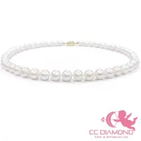 在飛比找momo購物網優惠-【CC Diamond】天然珍珠項鍊(8-9mm)