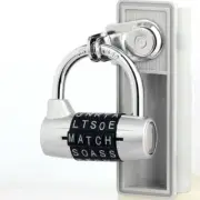 5 Letter Zinc Alloy Combination Padlock Code Password Lock Door Cabinet Drawer B