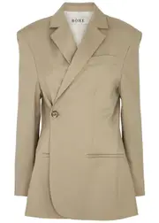 Rohe Wool Wrap Blazer - Beige - 36 (UK8 / S) 36 (UK8 / S)