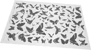 KOCKSHION 1 Sheet Pottery Underglaze Transfer Paper of Ceramic Decals for DIY Crafts High Temperature Clay Decal with Elegant Flower Design for Pottery Decoration and Glazing