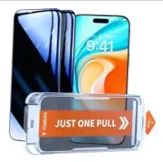 Military-Grade 12FT Shatterproof for iPhone 16 Pro Privacy Screen Protector