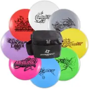 Divergent Discs Complete 8-Disc Set with Bag | Complete Disc Golf Set for Beg...